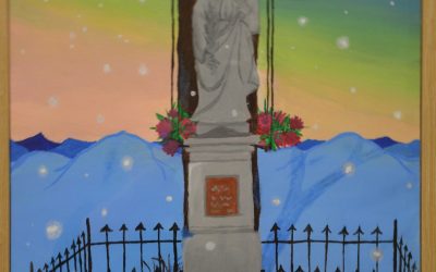 Krzyże i&nbsp;kapliczki Parafii – prace plastyczne dzieci