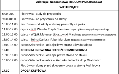 Adoracje i&nbsp;Nabożeństwa Triduum Paschalnego